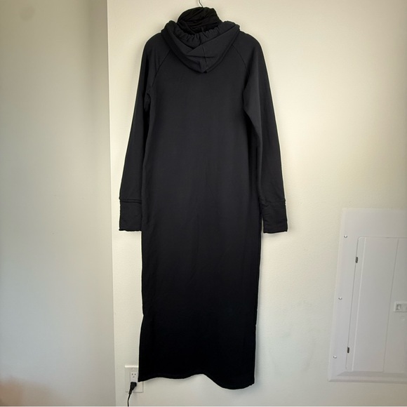 Marcella NYC Black Elba Sweatshirt Maxi Dress Hoodie - Picture 11 of 16